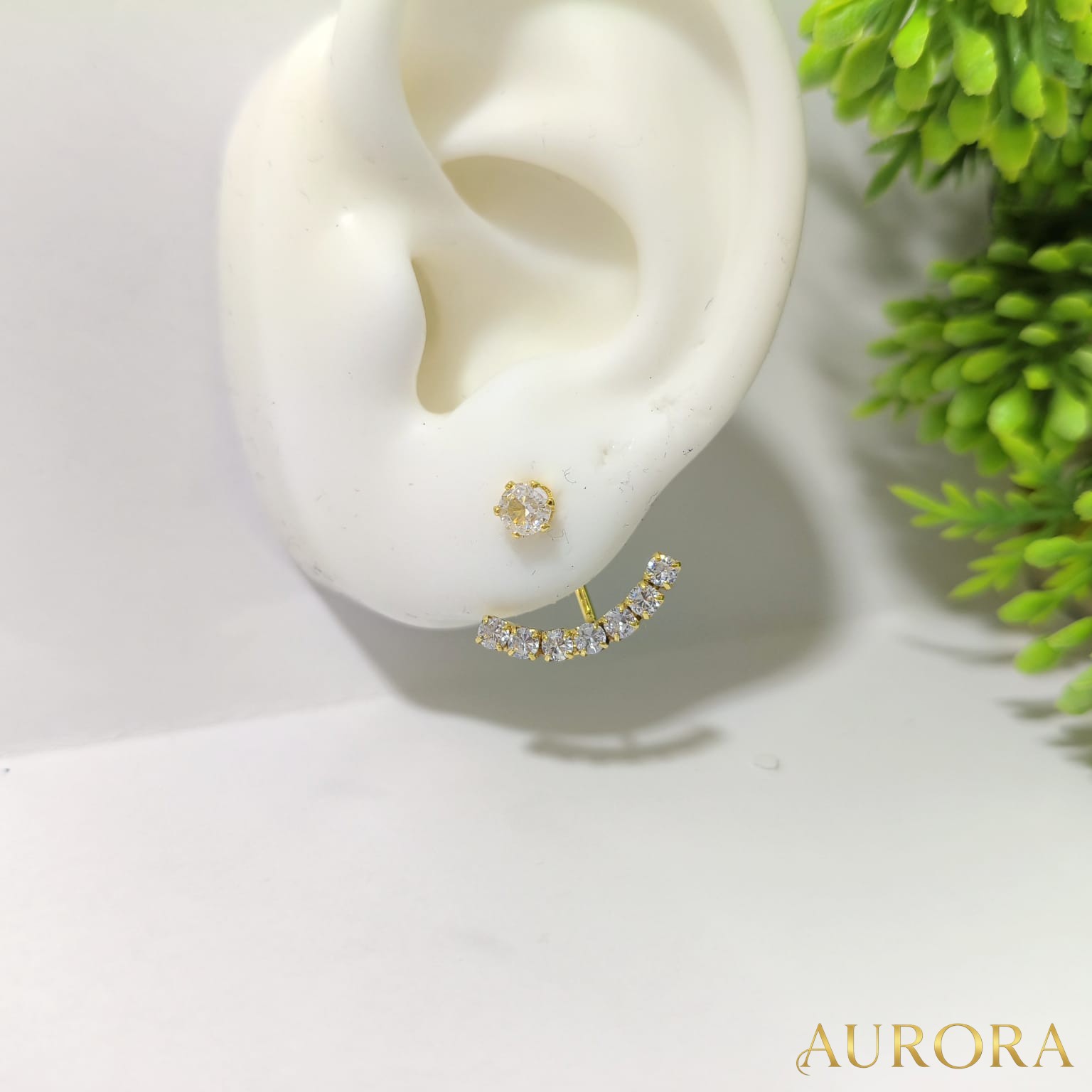 EAR Jacket Ponto de Luz Cristal